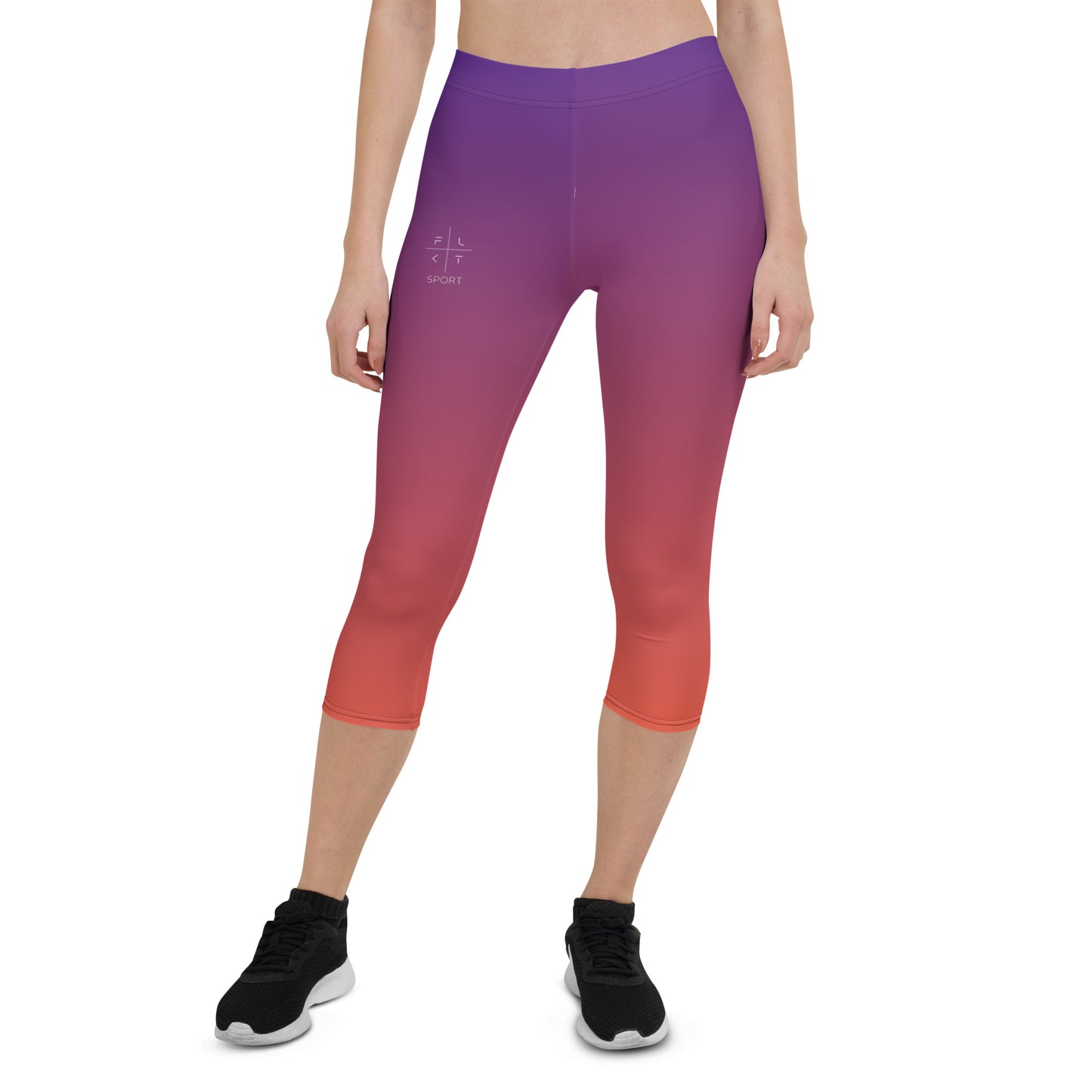 Peach Delight FLAKOUT Sport Women's Capri Leggings - FLAKOUT