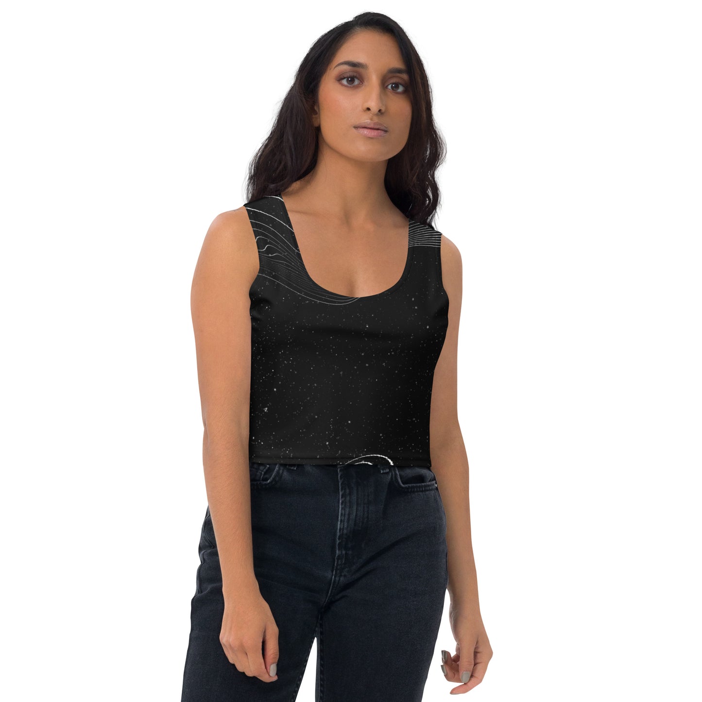 Noir Stripes Crop Top - FLAKOUT