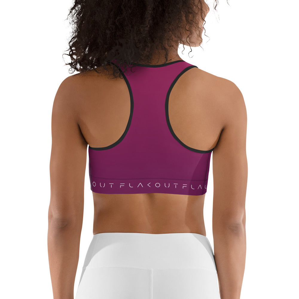 Deep Purple Women's Sports Performance Bra - FLAKOUT