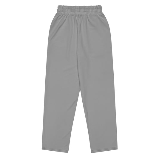 Unisex Wide-leg Recycled Joggers - Grey - FLAKOUT