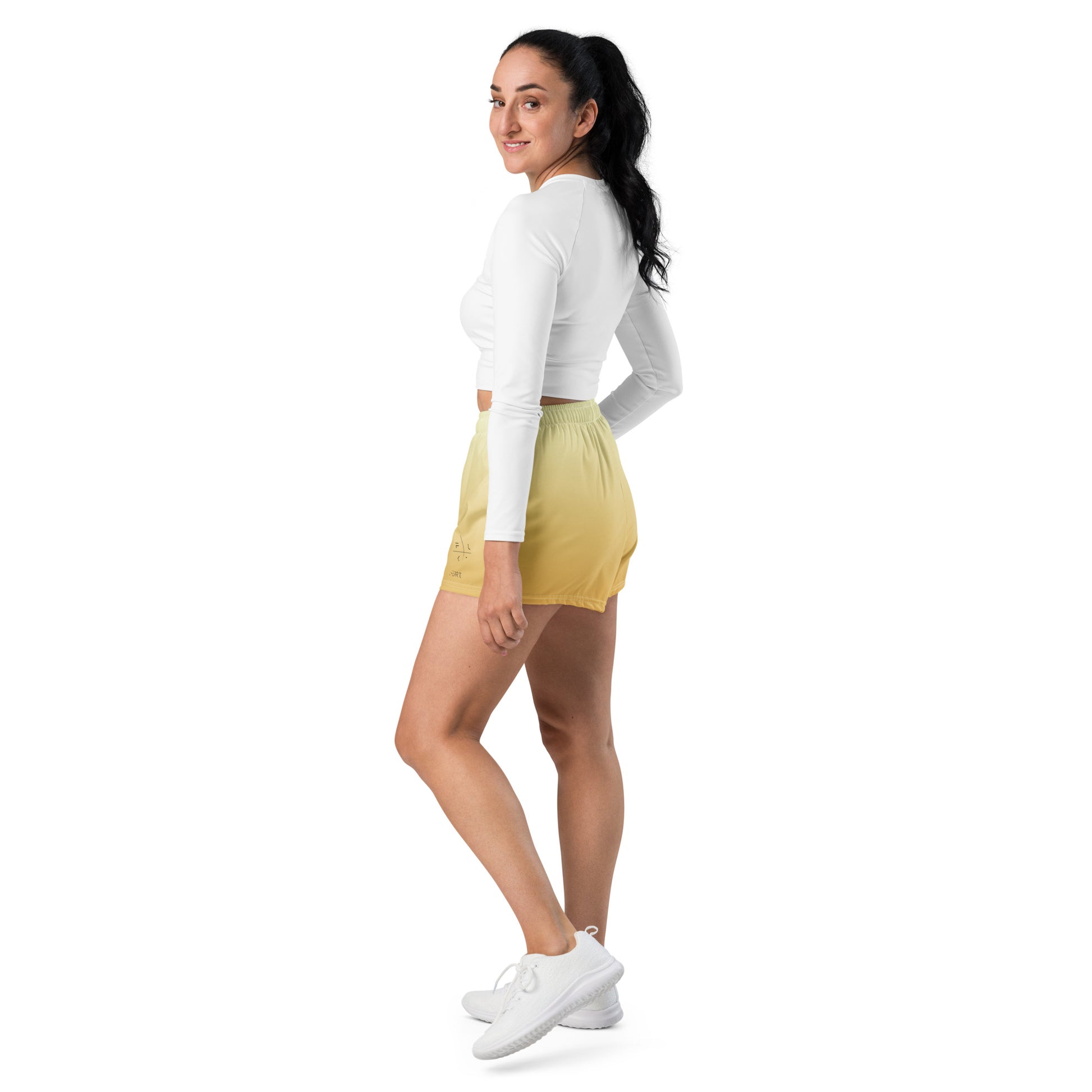 Amber Fields FLAKOUT Sport Women’s Recycled Athletic Shorts - FLAKOUT