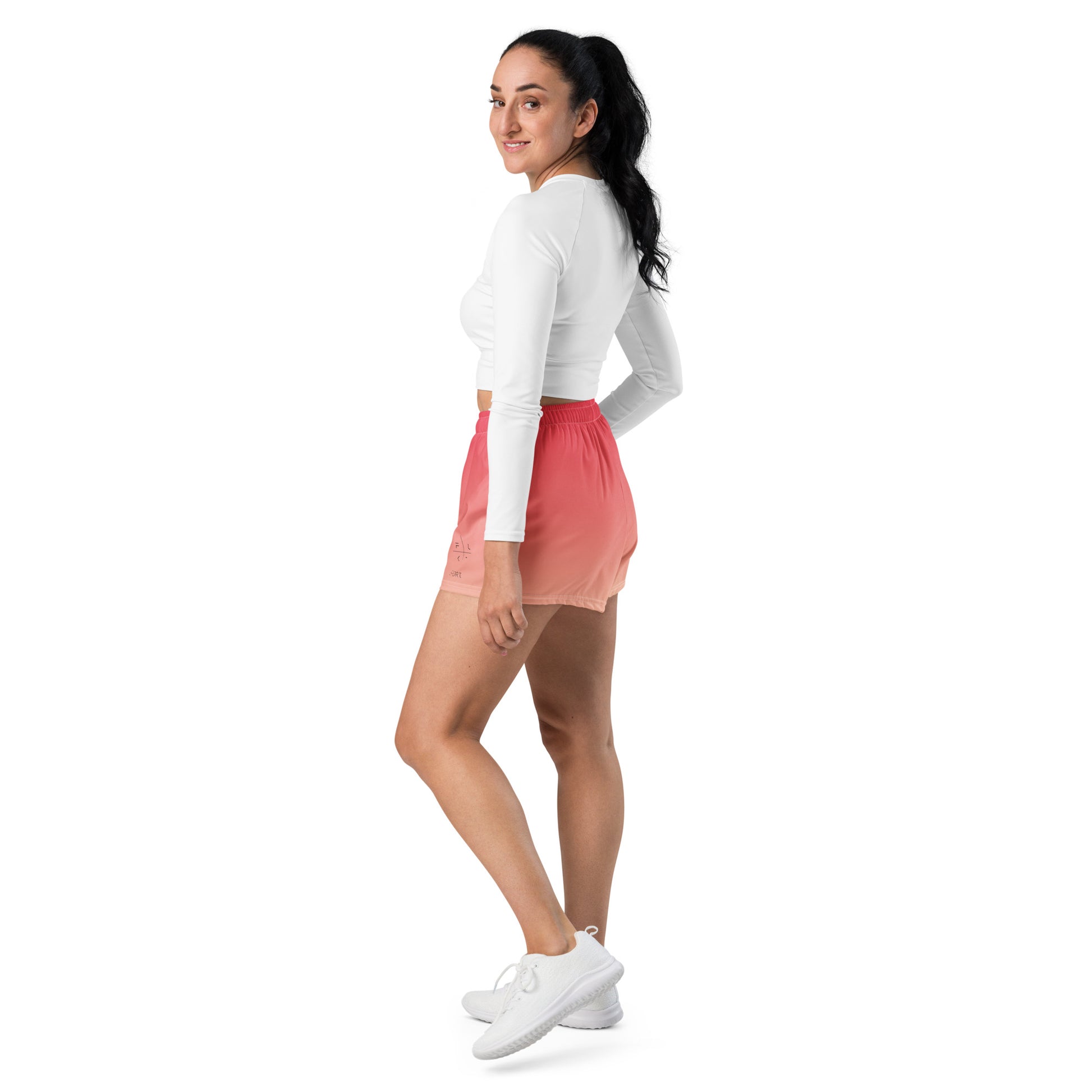 FLAKOUT Sport Strawberry Dream Women’s Recycled Athletic Shorts - FLAKOUT