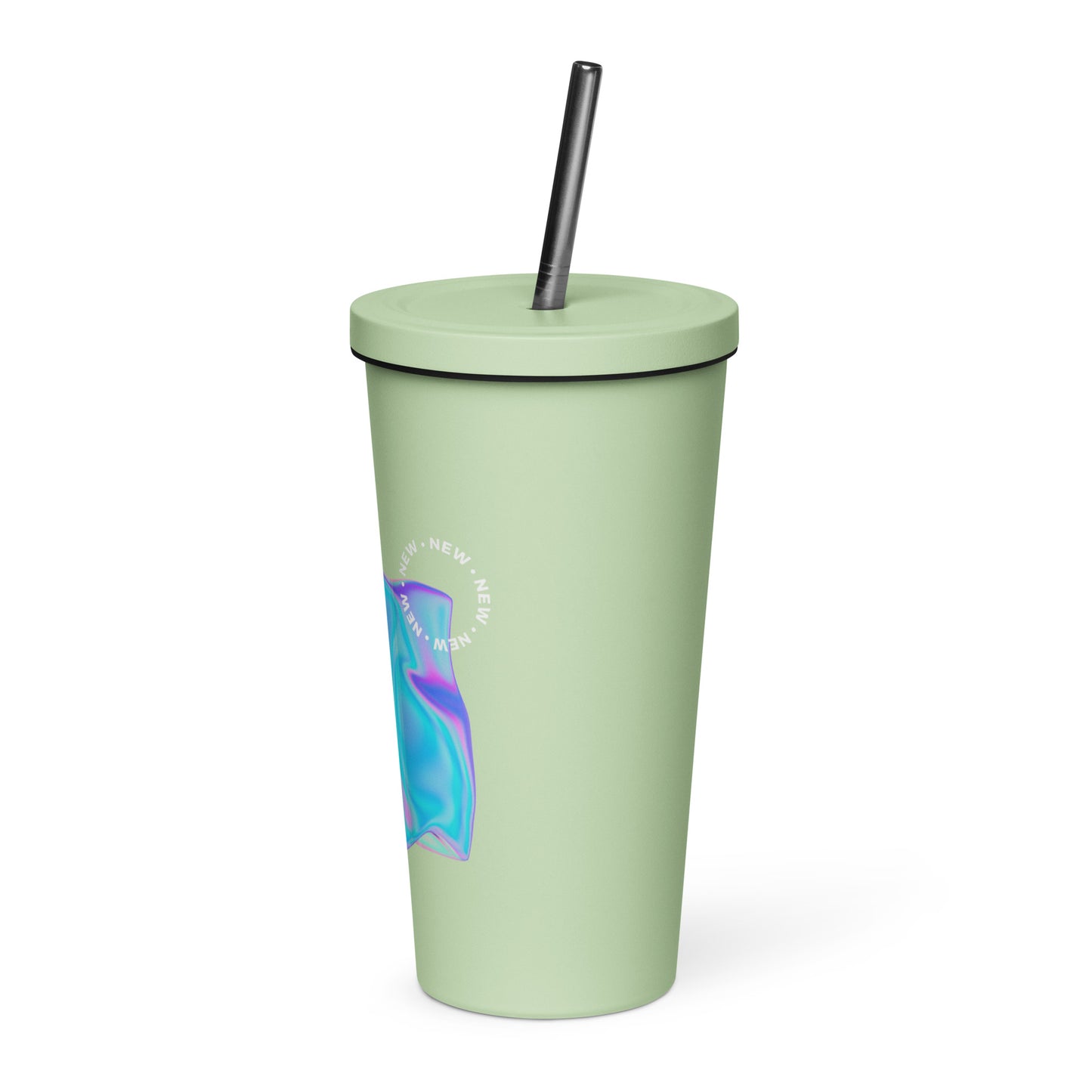 Vivid Existence Live Your Life Insulated Tumbler With A Straw - FLAKOUT