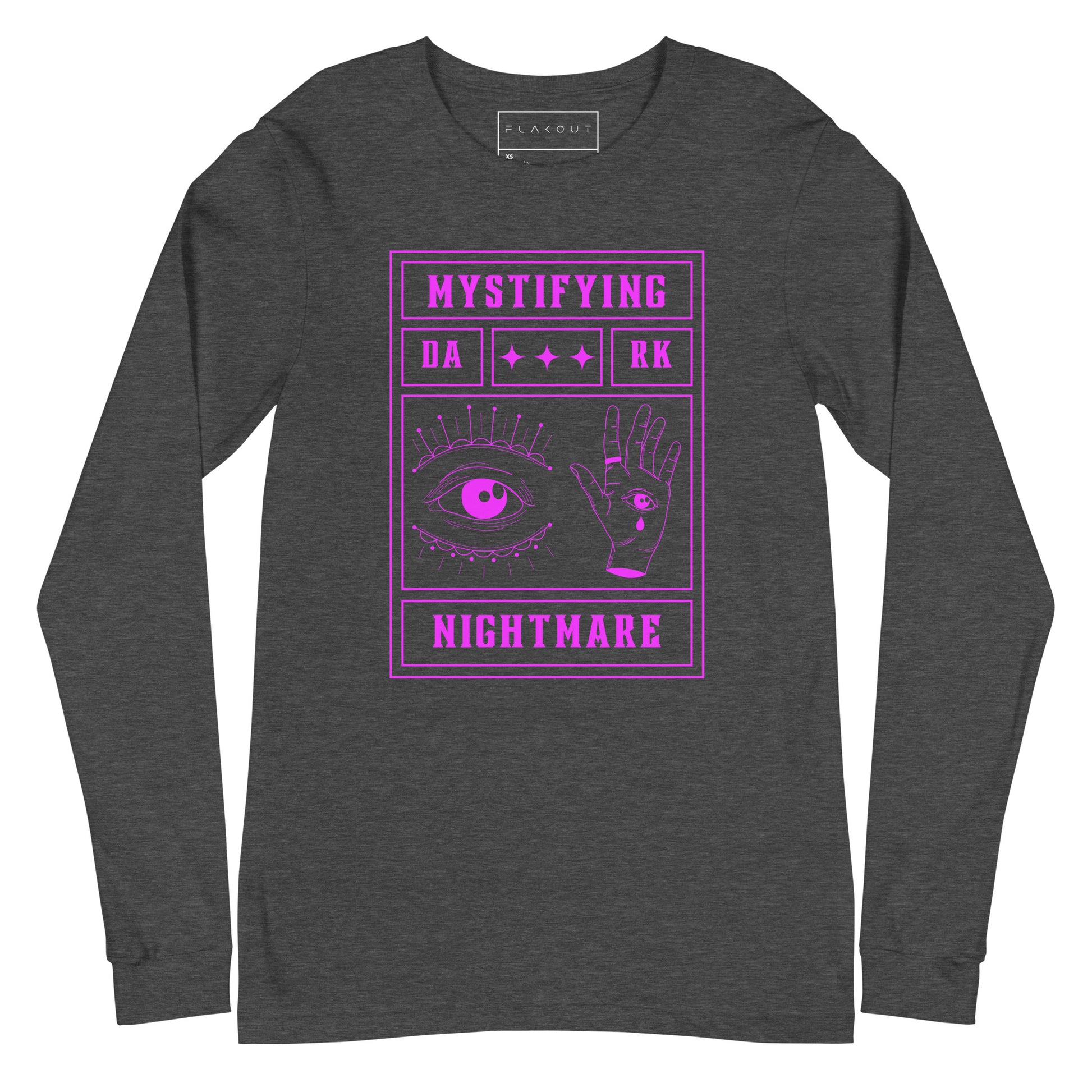 Mystifying Nightmare Shadowy Enigma Long Sleeve Tee - FLAKOUT