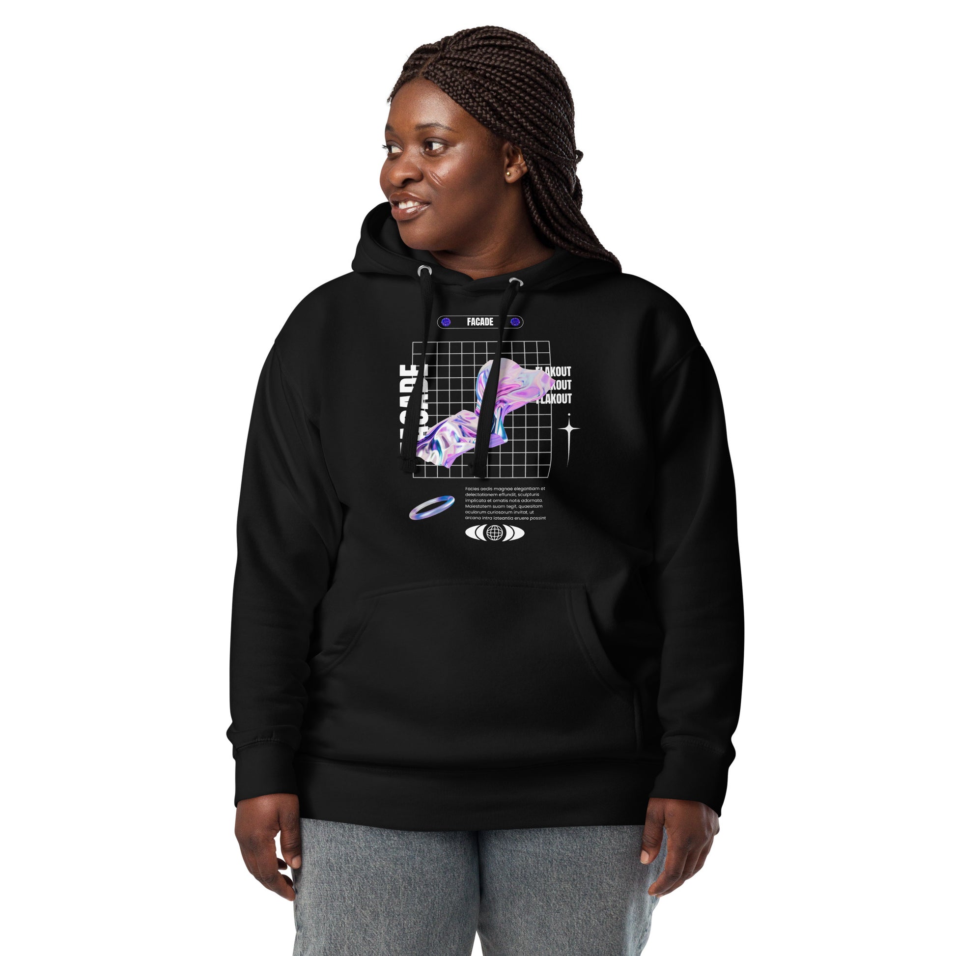 Facade Unisex Hoodie - FLAKOUT