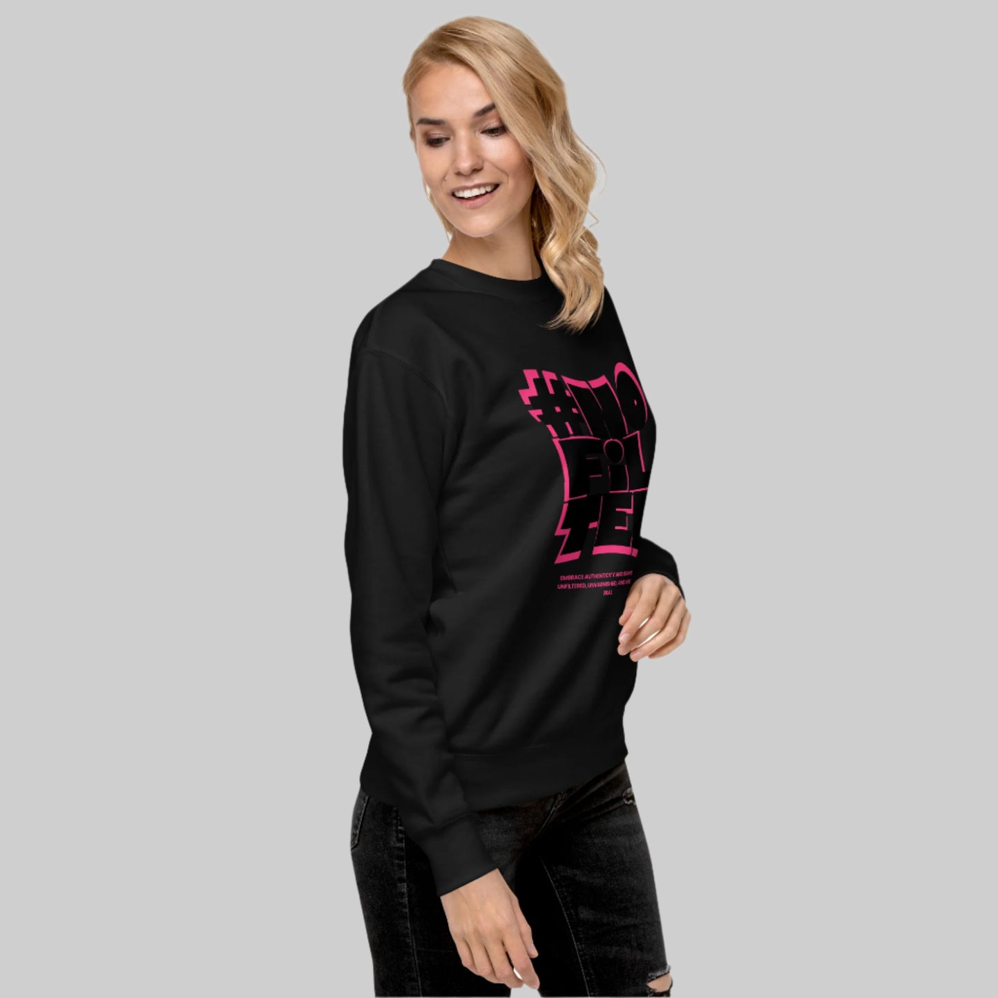 #NOFILTER Unisex Fleece Sweatshirt - FLAKOUT