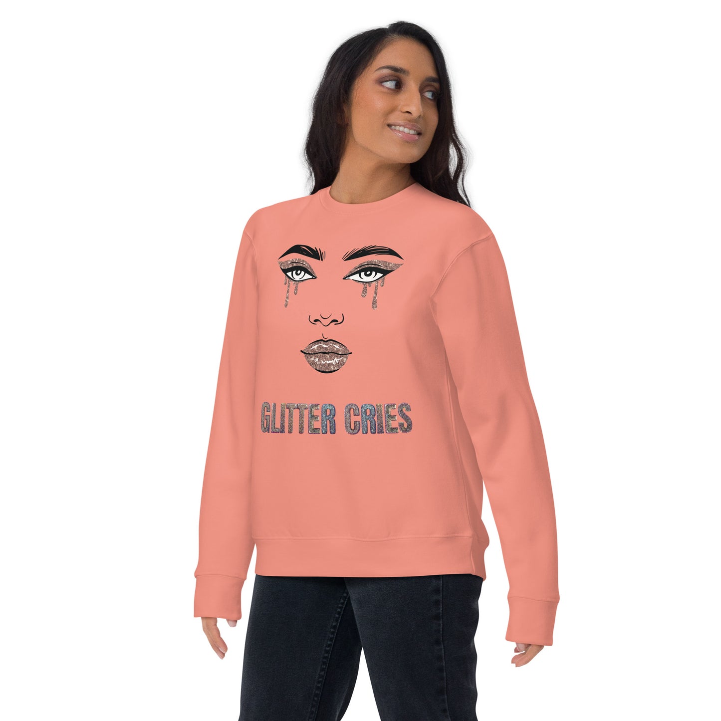 Glitter Cries Women's Fleece Sweatshirt - FLAKOUT