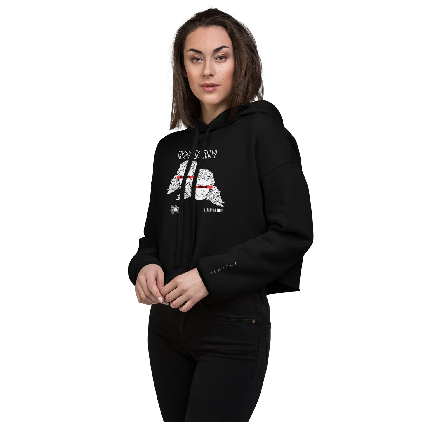 Naughty Angels Women's Crop Hoodie - FLAKOUT