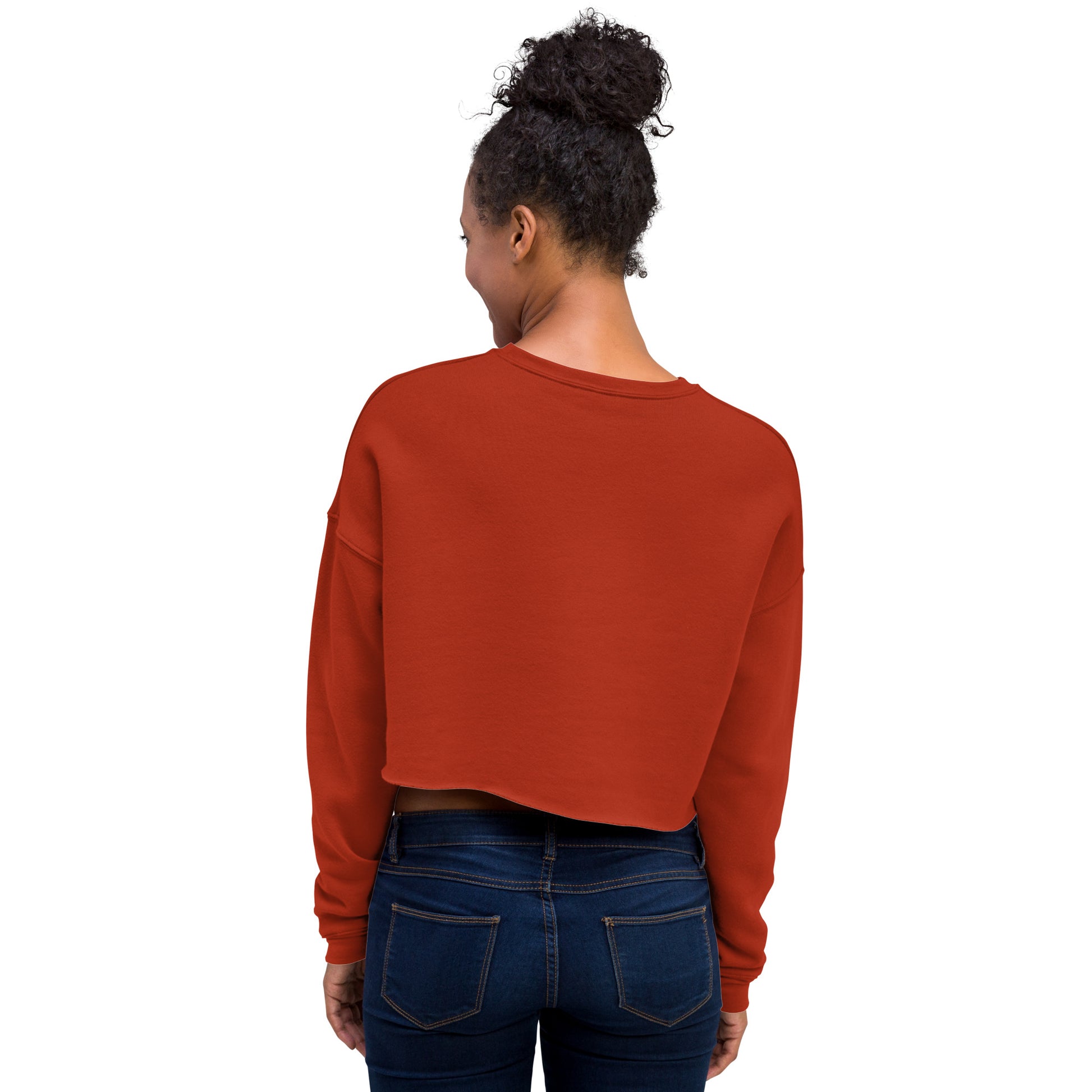 Streetwise Urbanity Women's Crop Sweatshirt - Brick - FLAKOUT