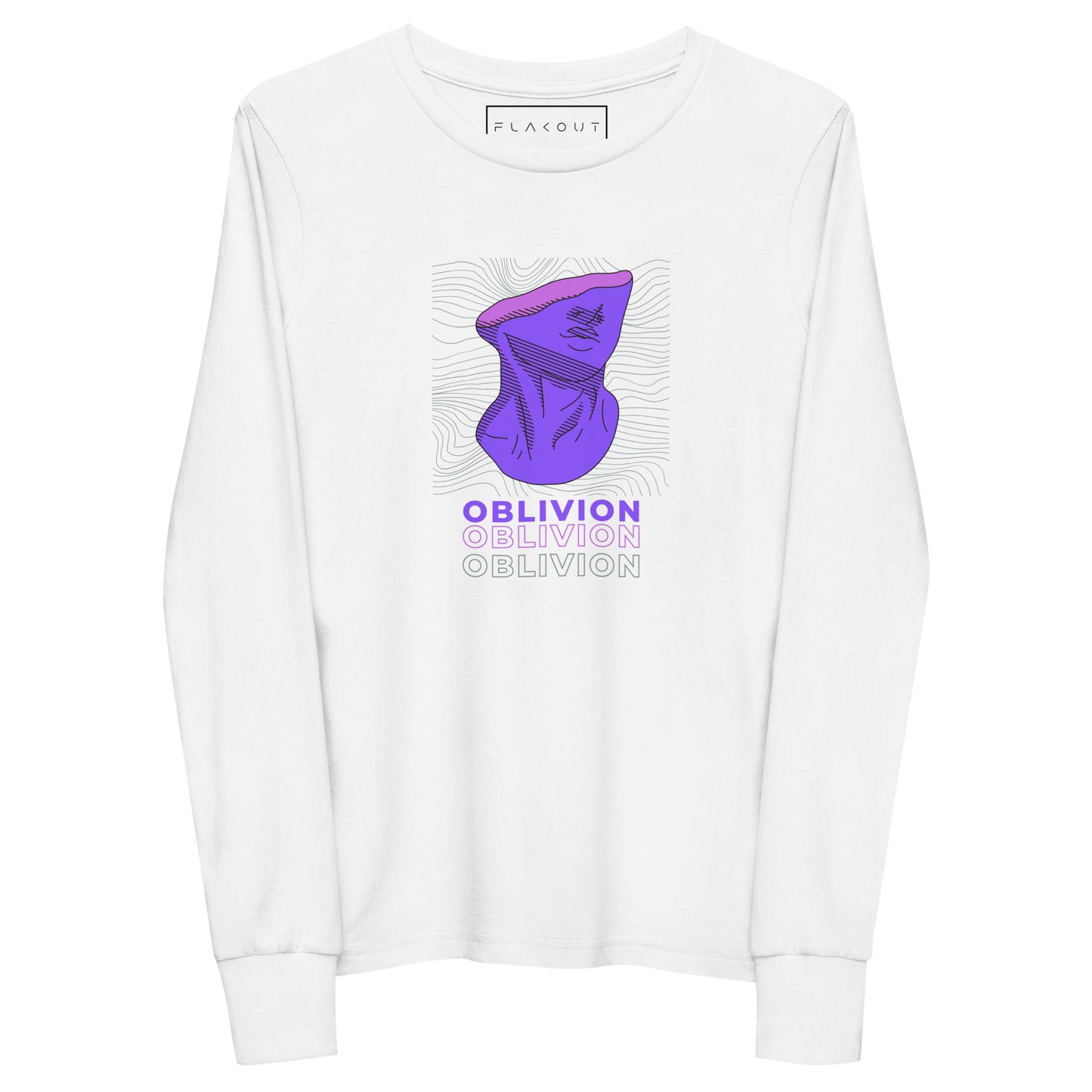 Violet Veil Of Oblivion Kid's Long Sleeve Shirt - FLAKOUT