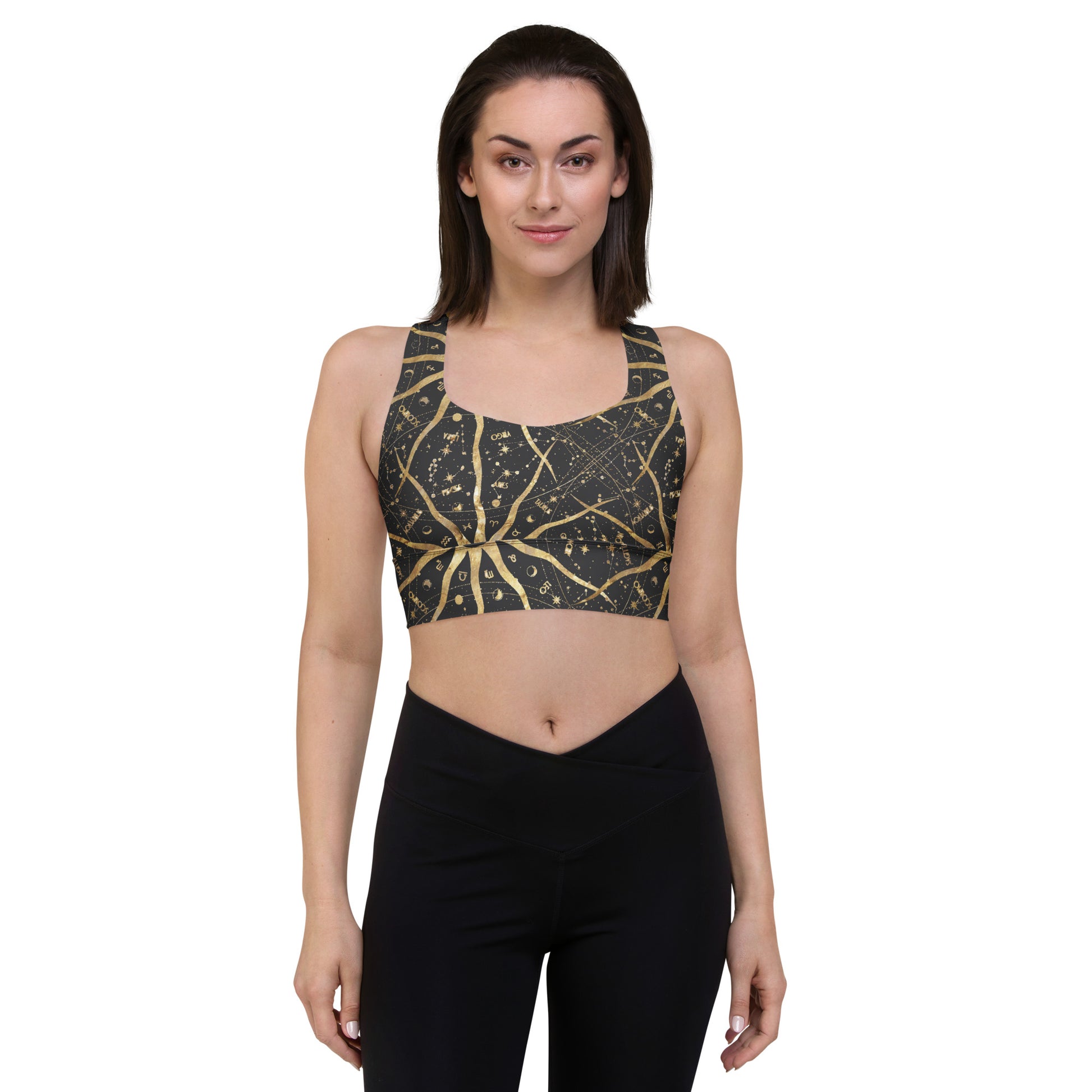 Women's Longline Sports Bra Ancient Sun - FLAKOUT